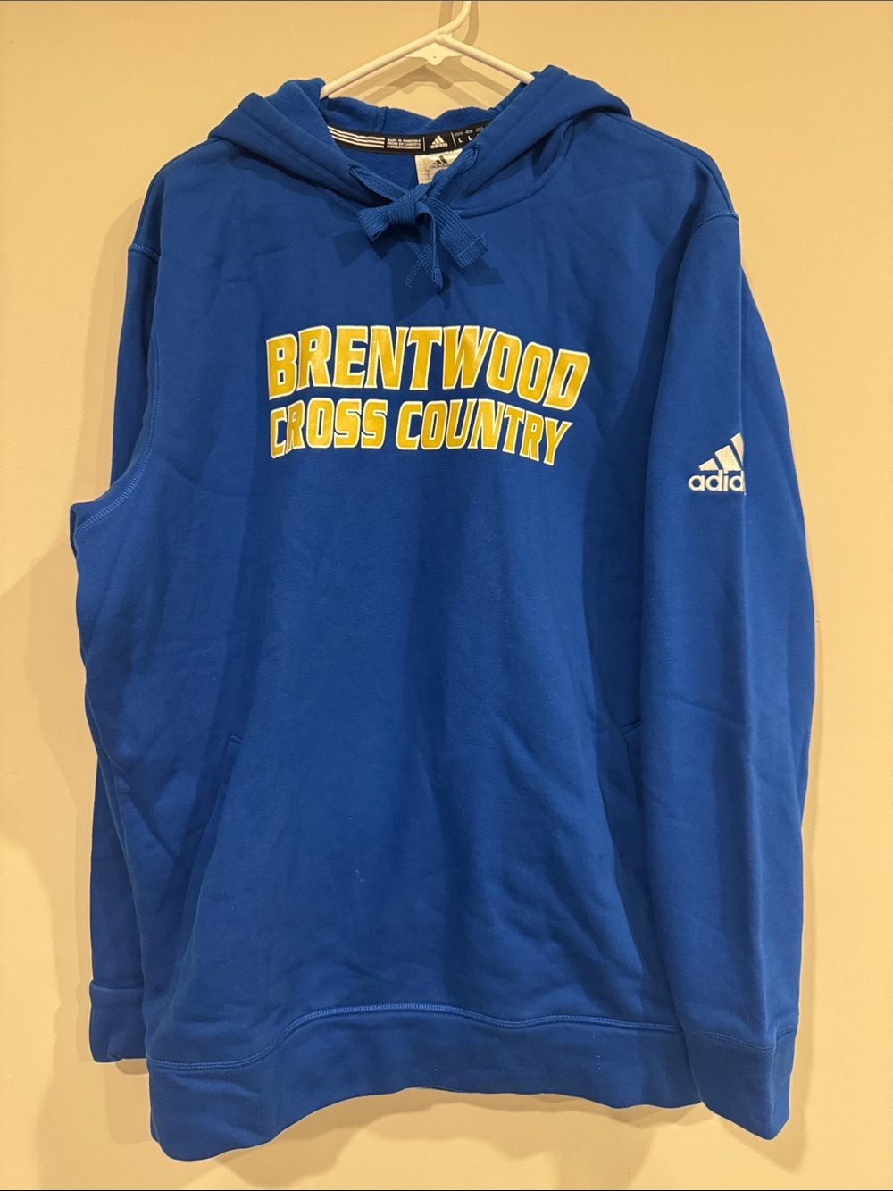 ADIDAS Brentwood Cross Country Track Hoodie Oversized Large
